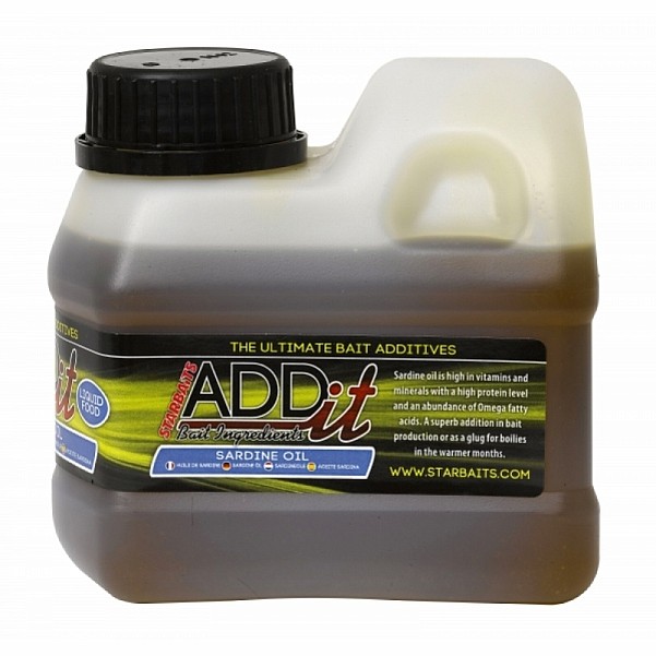 Starbaits ADD IT Sardine Oil - RÖVID LEJÁRATI DÁTUMcsomagolás 500ml - EAN: 200000093204