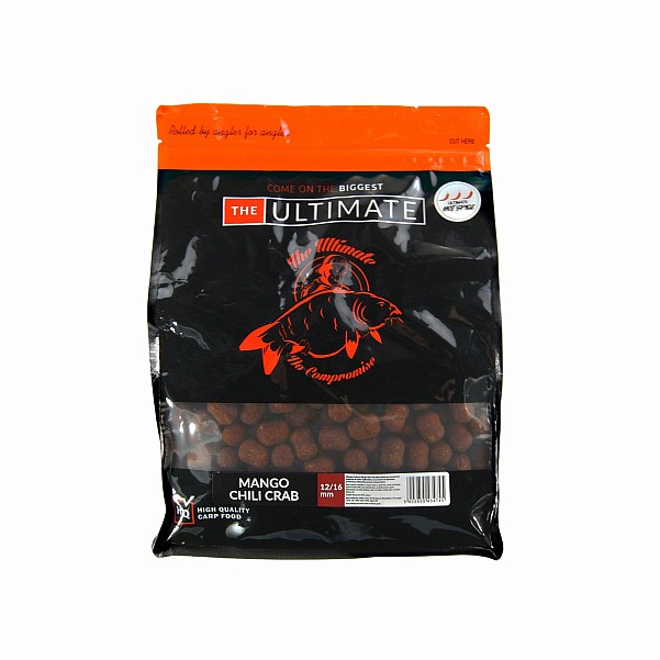 UltimateProducts Top Range Boilies - Mango Chili Crabsize dumbell 12/16mm / 1 kg - EAN: 5903855434745