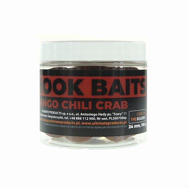 UltimateProducts Top Range Hookbaits - Mango Chili Crabsize 24 mm - EAN: 5903855434813