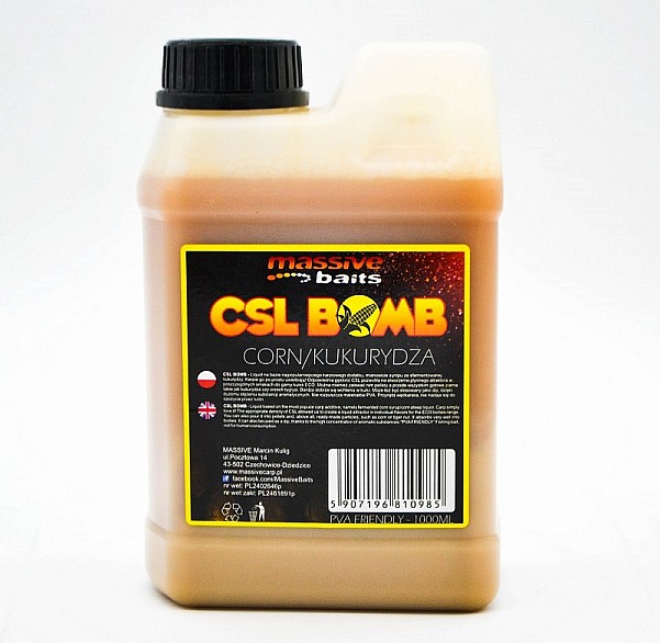 Massive Baits CSL Boomb - Cornpakavimas 1000 ml - MPN: CSL003 - EAN: 5907196810985