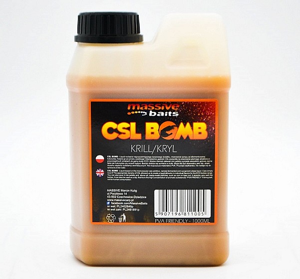 Massive Baits CSL Boomb - Krillpakavimas 1000 ml - MPN: CSL005 - EAN: 5907196811005