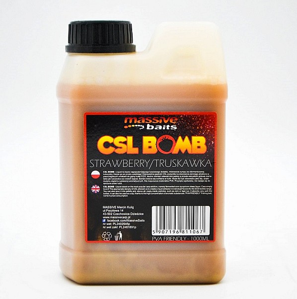 Massive Baits CSL Boomb - Strawberryopakowanie 1000 ml - MPN: CSL011 - EAN: 5907196811067