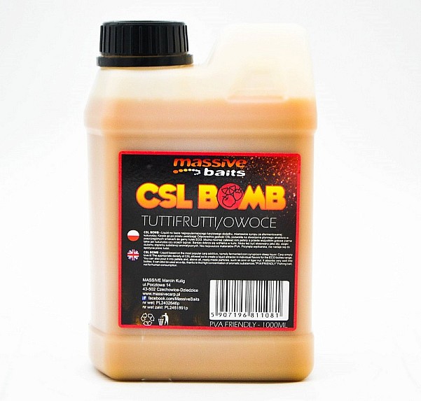 Massive Baits CSL Boomb - TuttifruttiVerpackung 1000 ml - MPN: CSL013 - EAN: 5907196811081