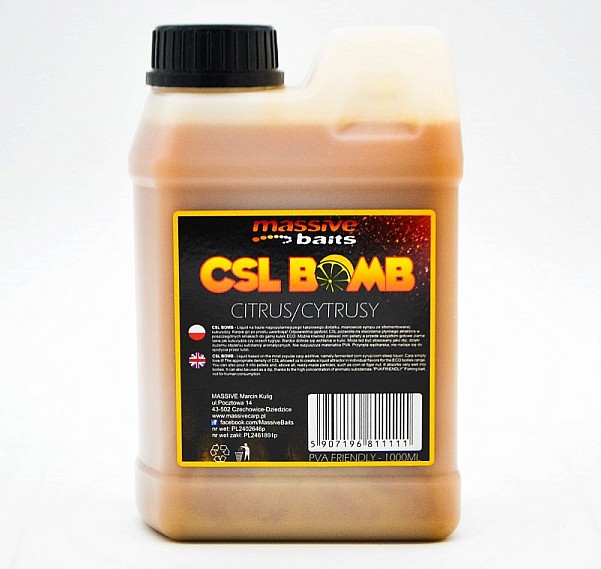 Massive Baits CSL Boomb - Citruspackaging 1000 ml - MPN: CSL016 - EAN: 5907196811111