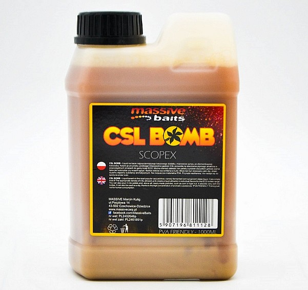 Massive Baits CSL Boomb - Scopexpackaging 1000 ml - MPN: CSL017 - EAN: 5907196811128