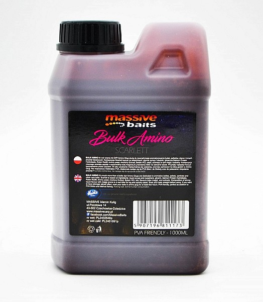 MassiveBaits Bulk Amino Scarlettopakowanie 1000ml - MPN: LQ046 - EAN: 5907196811173