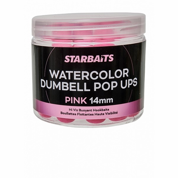 Starbaits Watercolor Dumbell Pop-Up Pink  - RÖVID LEJÁRATI DÁTUMméret 14mm - EAN: 200000095093