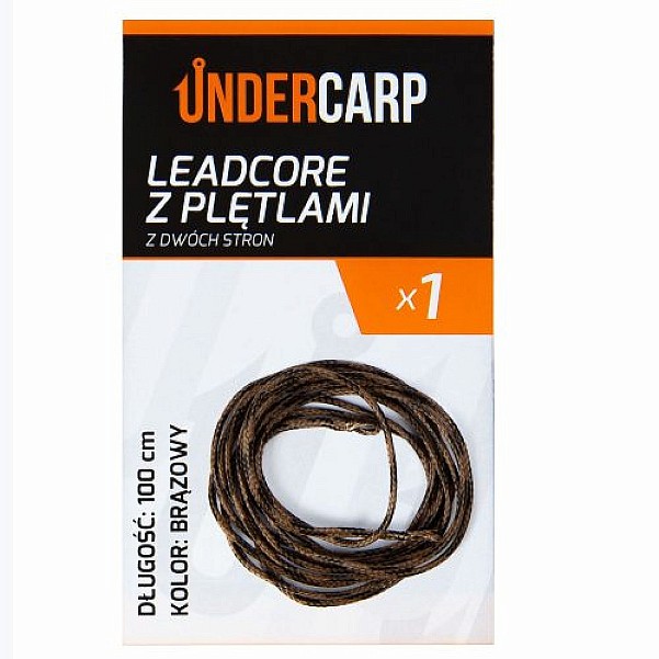 UnderCarp Leadcore - z Pętlami z Dwóch Stronmodel brązowy / 100cm - MPN: UC713 - EAN: 5902721608341