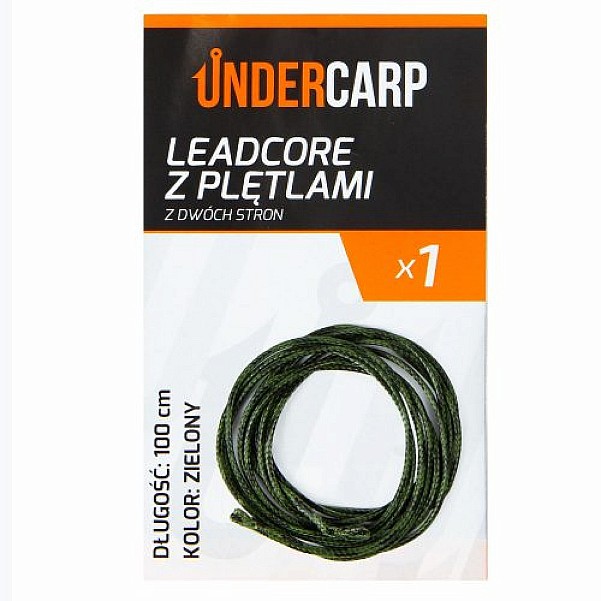 UnderCarp Leadcore - z Pętlami z Dwóch Stronmodel zielony / 100cm - MPN: UC712 - EAN: 5902721608334