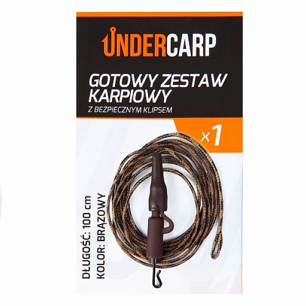 UnderCarp - Gotowy Zestaw Karpiowy z Bezpiecznym Klipsemmodel brązowy / 100cm - MPN: UC709 - EAN: 5902721608303