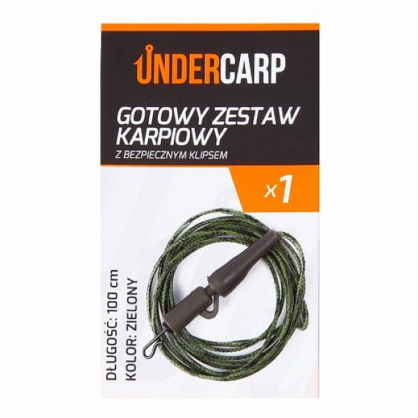 UnderCarp - Gotowy Zestaw Karpiowy z Bezpiecznym Klipsemmodel zielony / 100cm - MPN: UC708 - EAN: 5902721608297