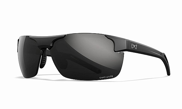 WileyX PRIME Captivate Polarized Blue Mirror Grey Gloss Matte Black Frame - MPN: ACPRM05