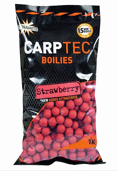 DynamiteBaits Carp Tec Boilies - Strawberry rozmiar 15 mm / 1.8kg - MPN: DY1776 - EAN: 5031745227327