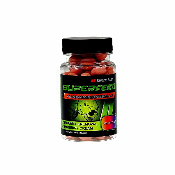 TandemBaits SuperFeed Fluo Truskawka Kremowa tamaño dumbells / 35g - MPN: 24775 - EAN: 5907666670712