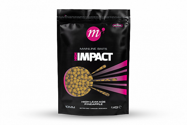 Mainline High Impact Boilies - High Leakage Pineapple tamaño 10 mm / 1 kg - MPN: M23138 - EAN: 5060509818204