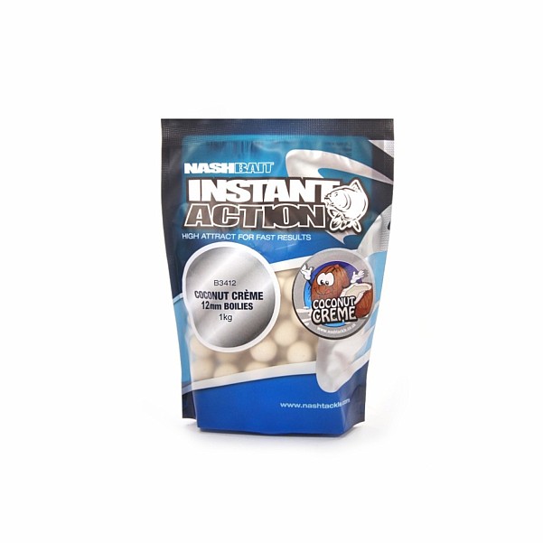 NEW Nash Instant Action Coconut Creme Bottom Bait 1 kgrozmiar 12 mm /  1kg - MPN: B3315 - EAN: 5055108833154