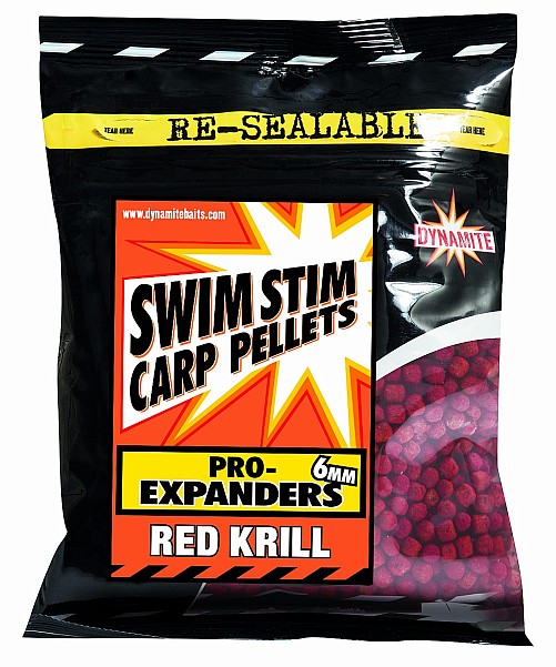 Dynamite Baits Swim Stim Carp Pellets - Pro-Expanders Red Krillrozmiar 6mm / 300g - MPN: SMDY425 - EAN: 5031745211722