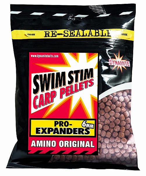 Dynamite Baits Swim Stim Carp Pellets - Pro-Expanders Amino Original rozmiar 6mm / 300g - MPN: SMDY421 - EAN: 5031745211647