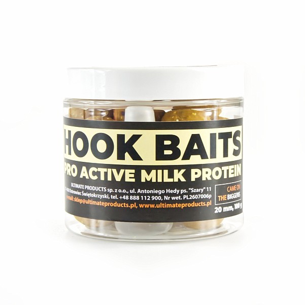 UltimateProducts Hookbaits - Pro Active Milk Proteinméret 20 mm - EAN: 5903855432673