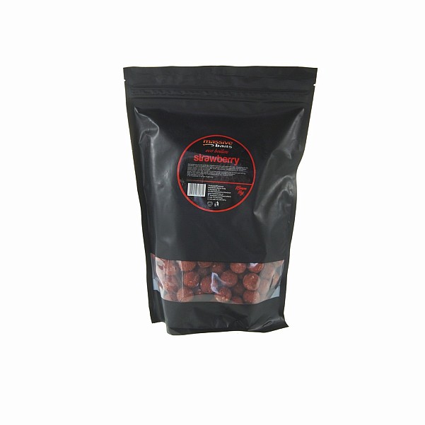 MassiveBaits Eco Boilies - Strawberrypackaging 18 mm / 1 kg - MPN: ECO15.1 - EAN: 5901912669871