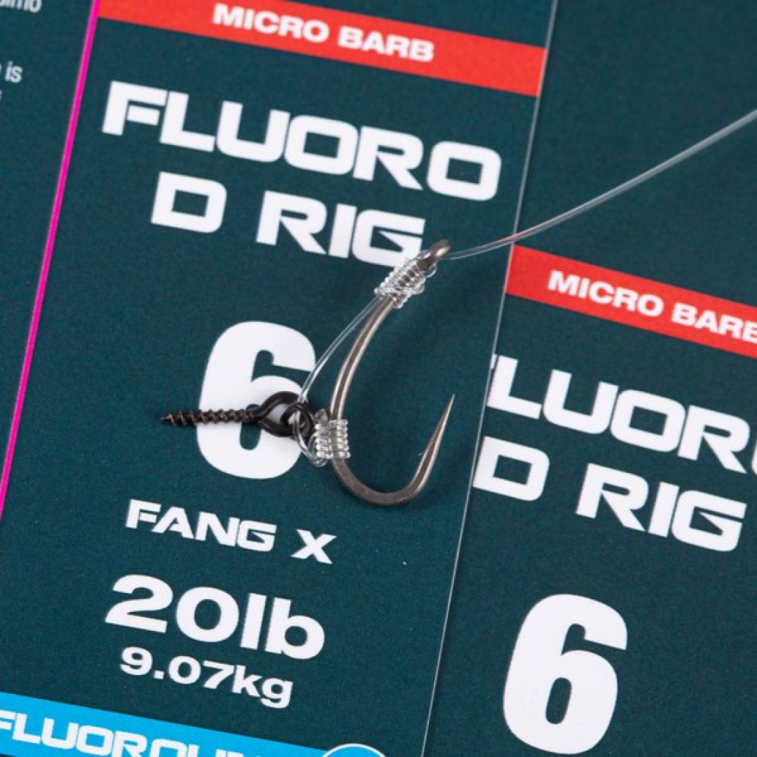 Nash Ready Rigs Fluoro D-Rig (Micro Barb)