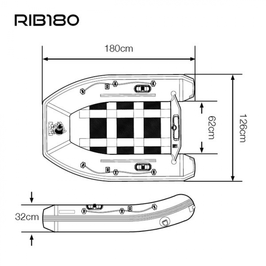 Nash Boat Life Inflatable Rib 180