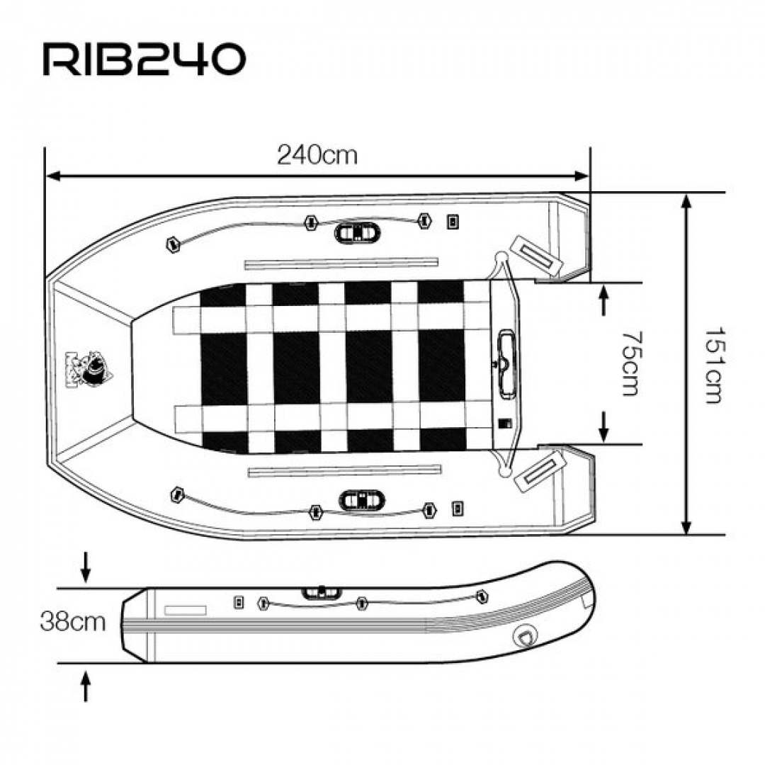 Nash Boat Life Inflatable Rib 240