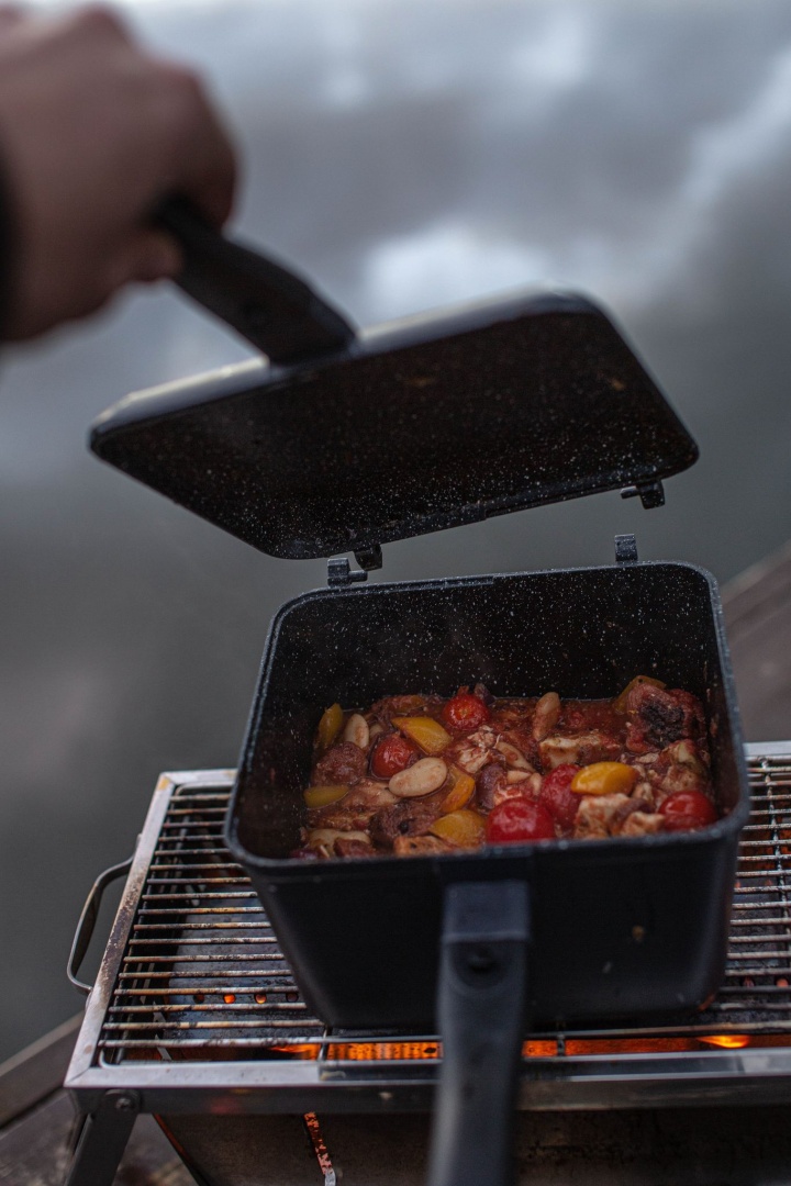 RidgeMonkey Connect Deep Pan & Griddle XL Granite Edition