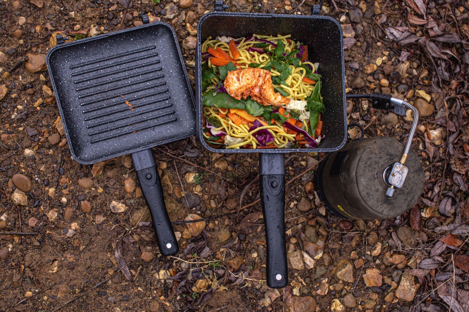 RidgeMonkey Connect Deep Pan & Griddle XL Granite Edition