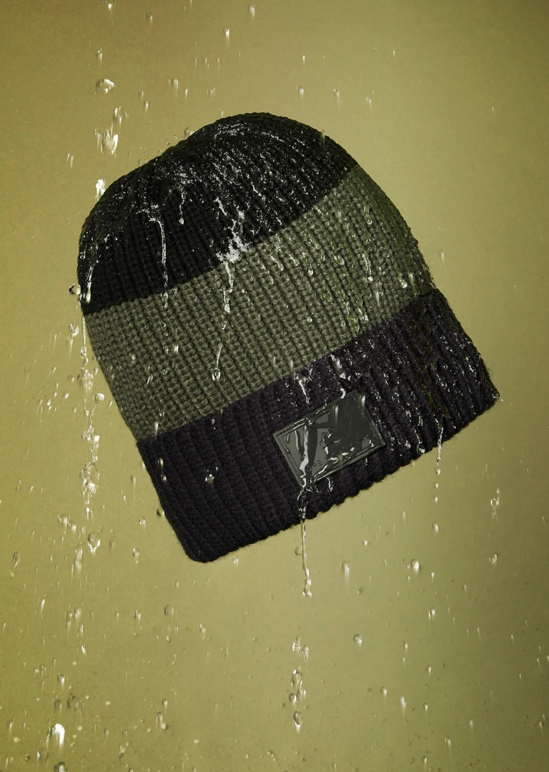 One More Cast Big Head Beanie - Black Stripe