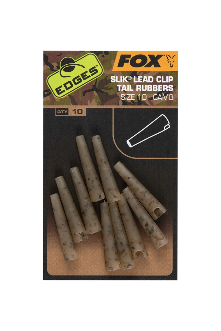 Fox Edges CAMO Silk Lead Clip Tail Rubbers (Size 10)