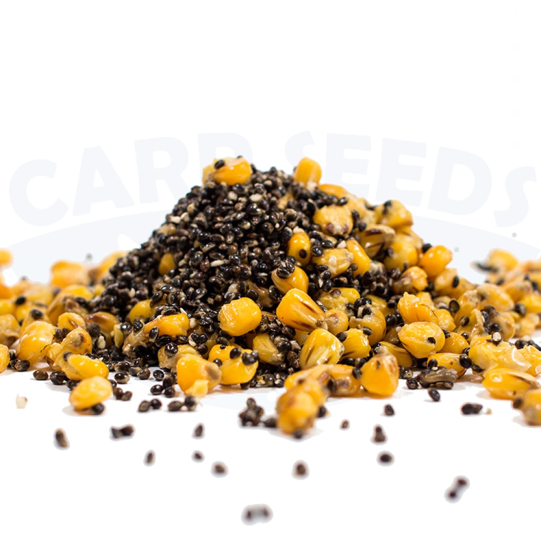 Carp Seeds Mix - Konopie, Kukurydza - Truskawka