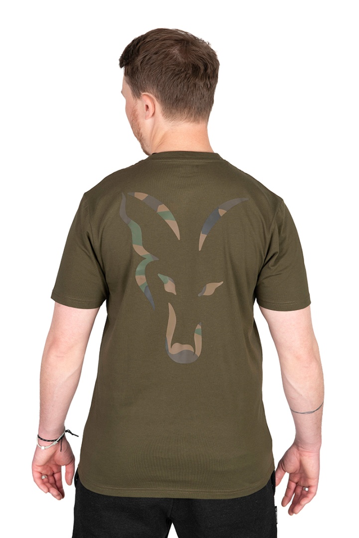 Fox KHAKI Large Print T-Shirt