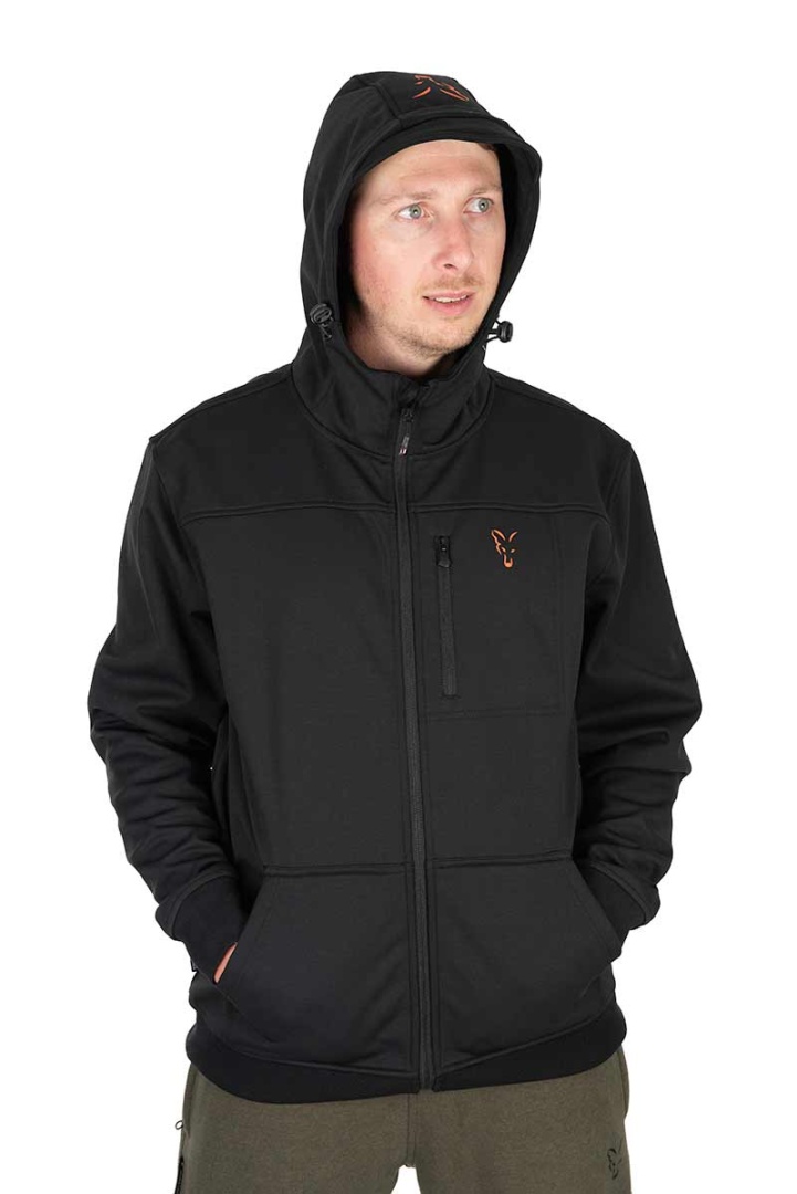 Fox Collection Soft Shell Jacket - Black & Orange 