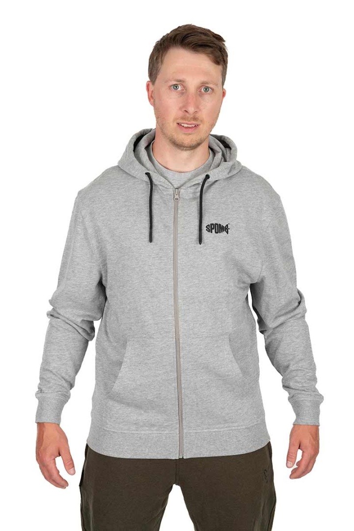 Spomb Grey Hoodie Full Zip 