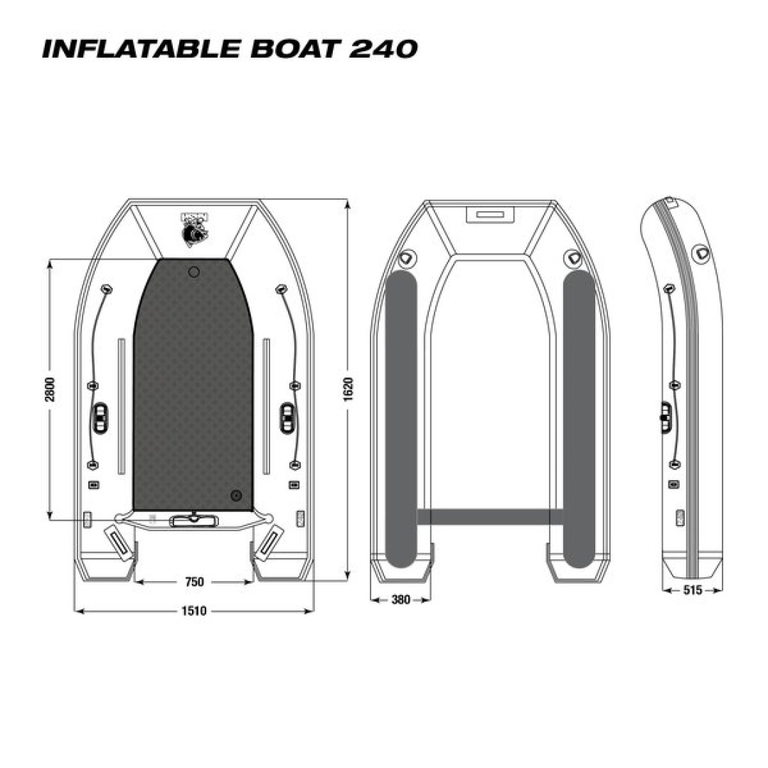 Nash Boat Life Inflatable Boat 240