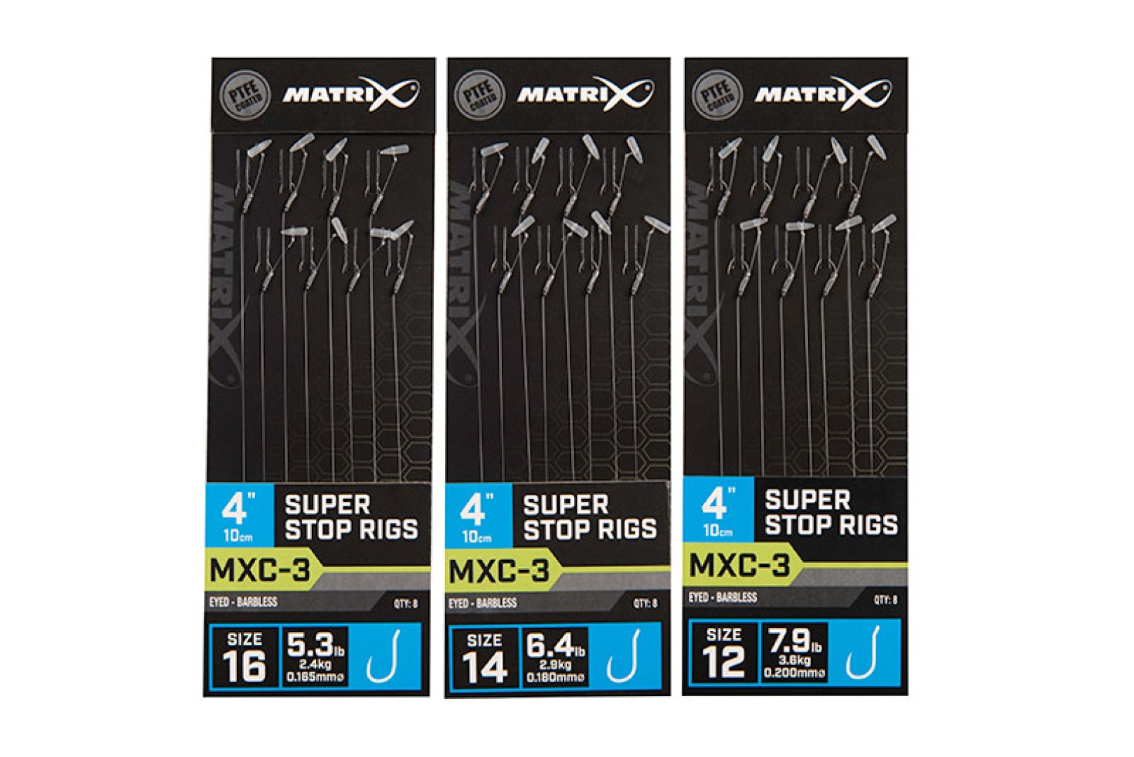 Matrix MXC-3 Barbless Super Stop Rigs - 10cm