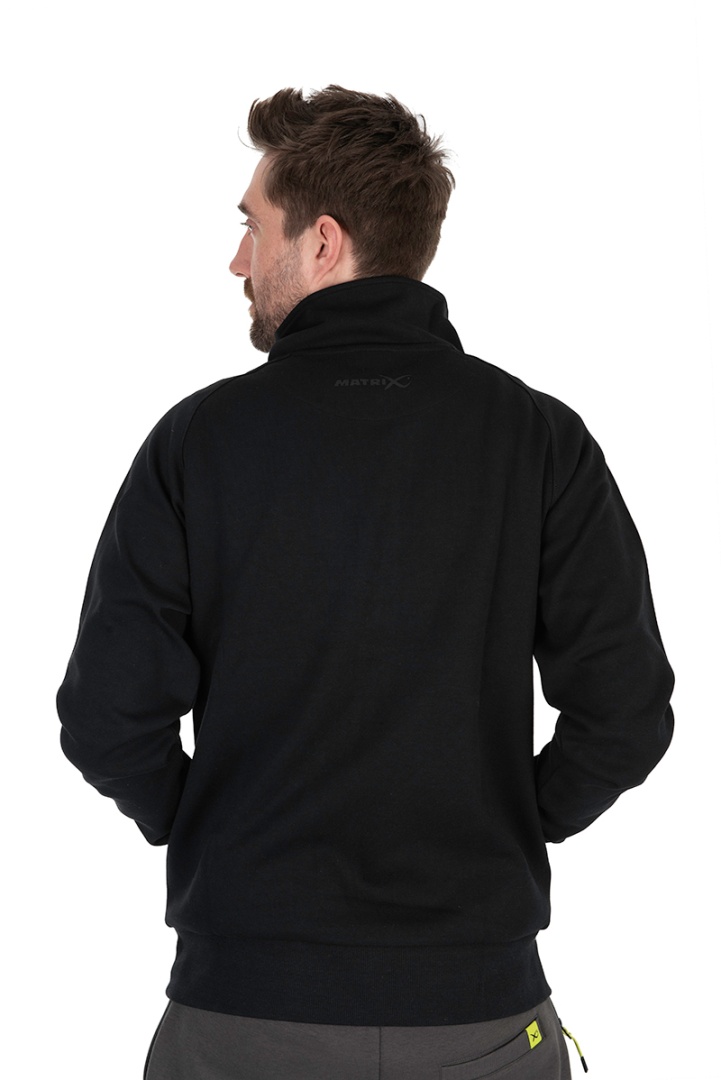 Matrix Quarter Zip Sweat Black/Lime - Black Edition Range