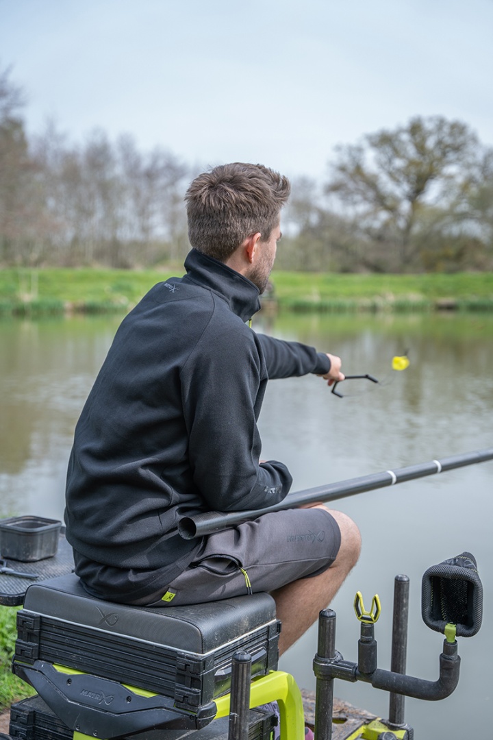 Matrix Quarter Zip Sweat Black/Lime - Black Edition Range