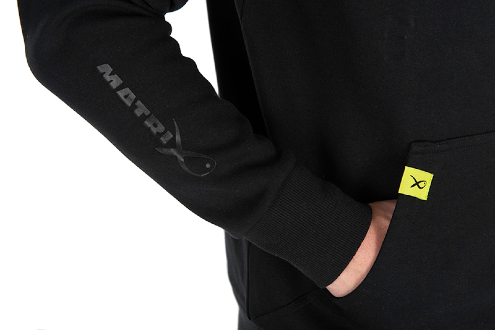 Matrix Quarter Zip Sweat Black/Lime - Black Edition Range