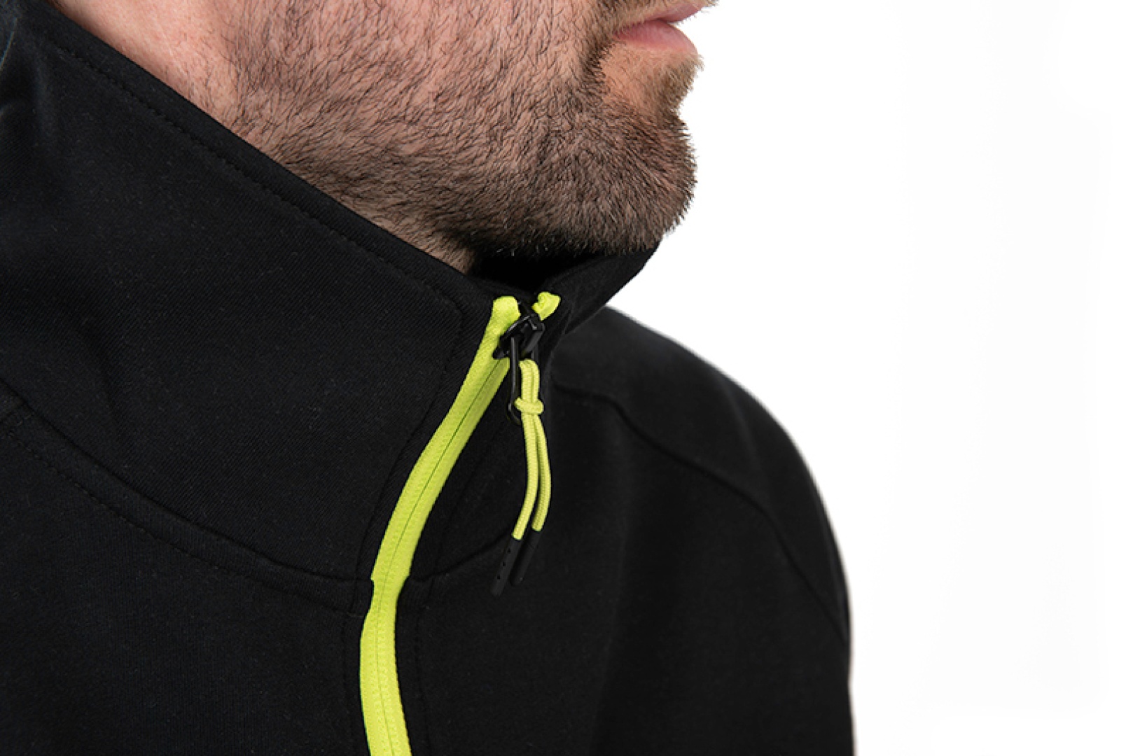 Matrix Quarter Zip Sweat Black/Lime - Black Edition Range