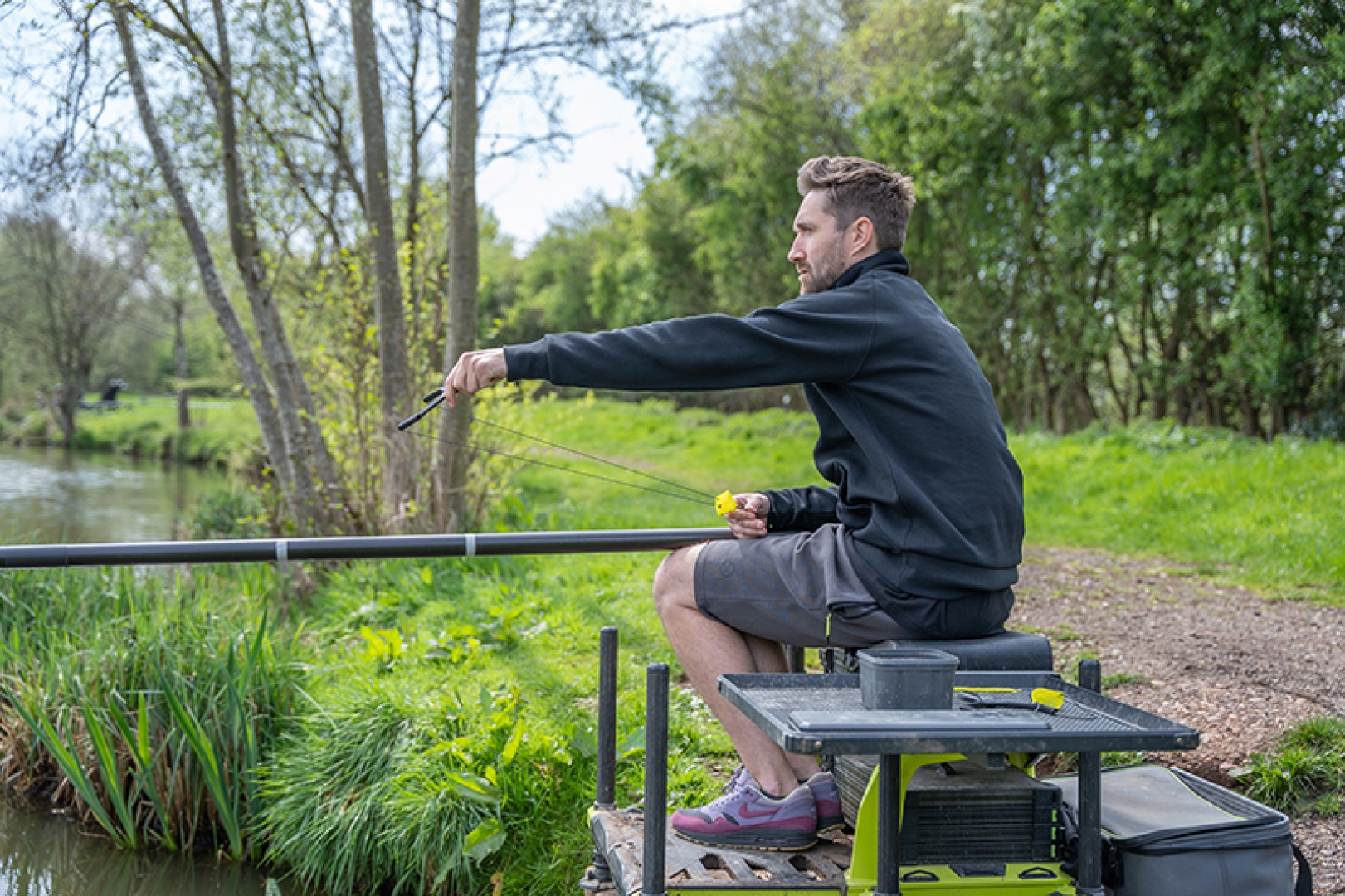 Matrix Joggers Shorts Grey/Lime - Black Edition Range