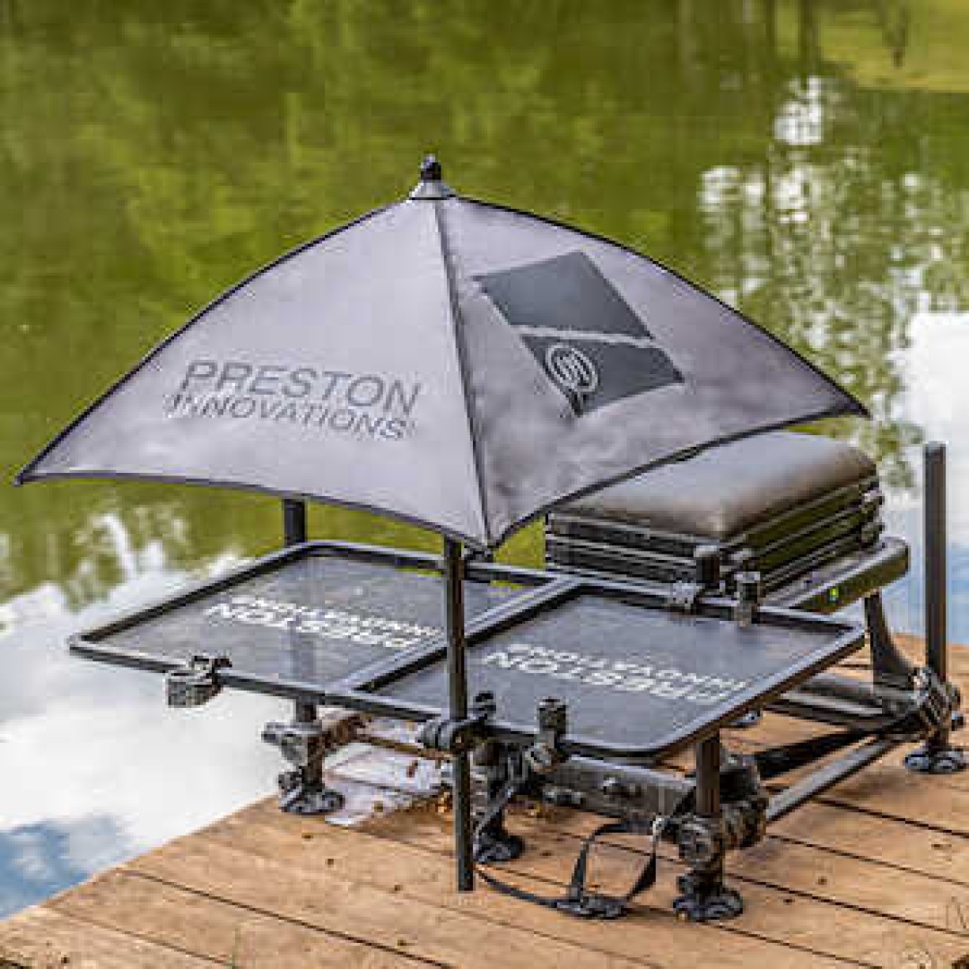 Preston Innovations Offbox Grey Bait Brolly