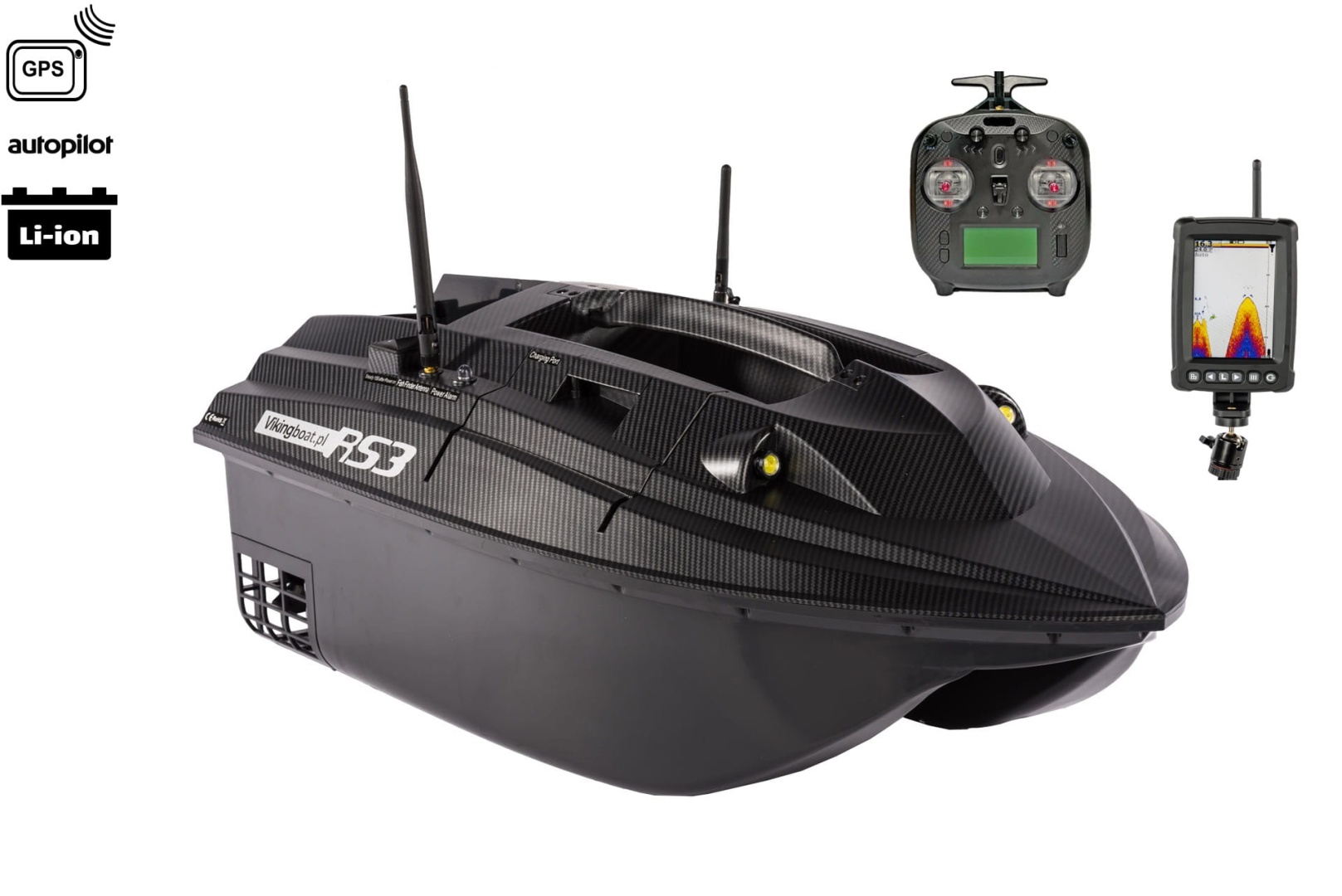 Viking Boat RS3 Carbon - (Echosonda T600)