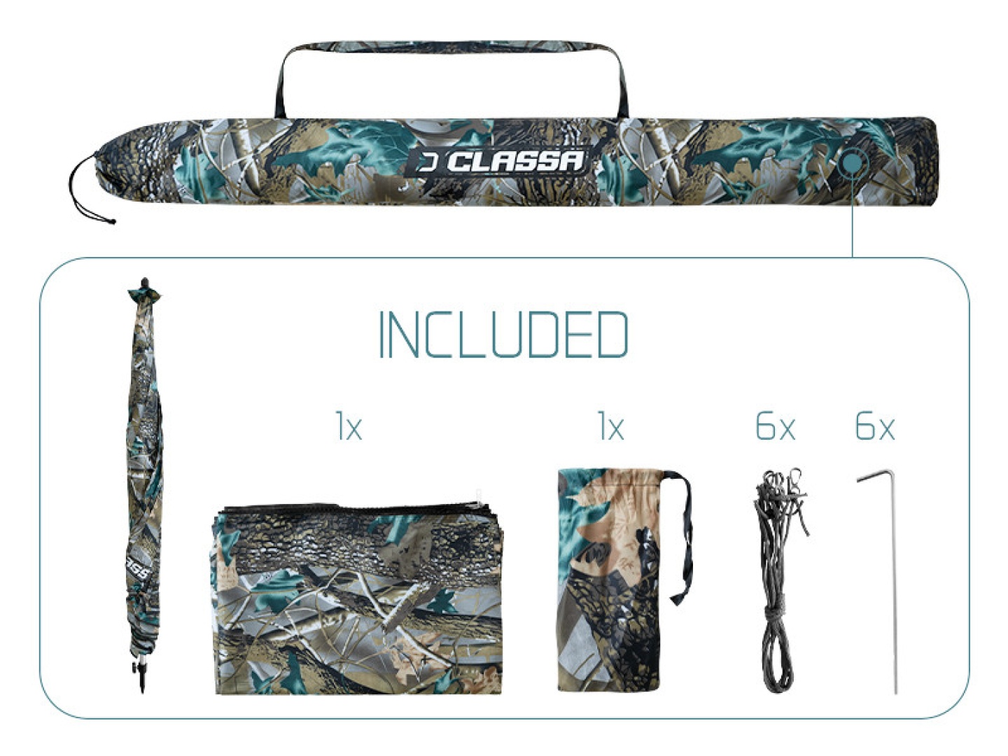 Delphin CLASSA CAMO Umbrella