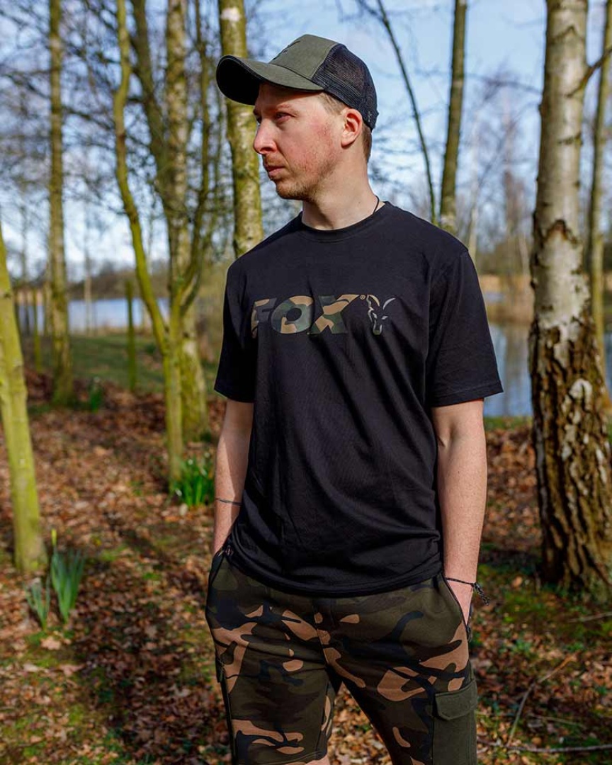 Fox Black / Camo Logo T-Shirt