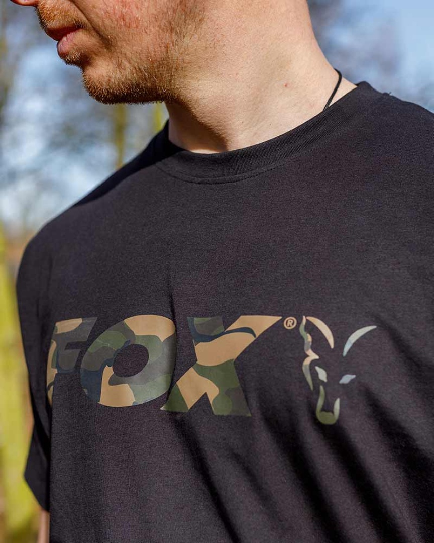 Fox Black / Camo Logo T-Shirt