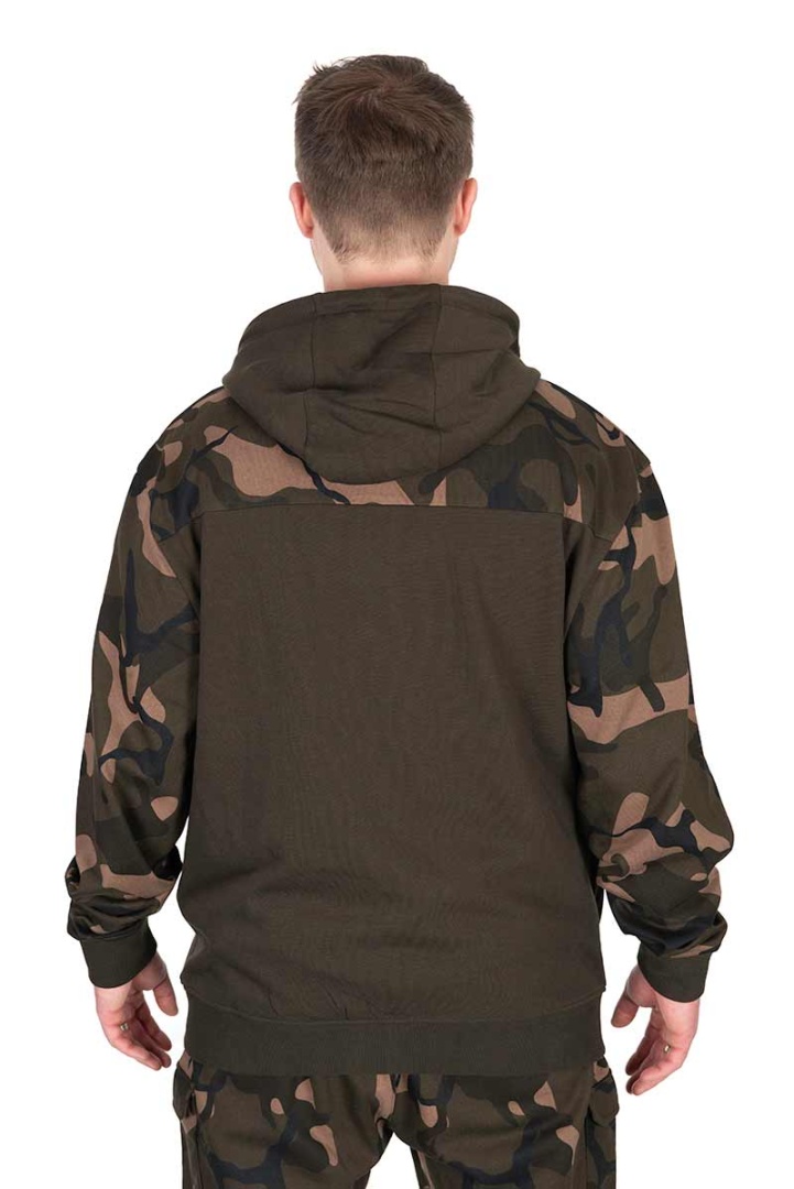 Fox LW Khaki / Camo Split Zip Hoody