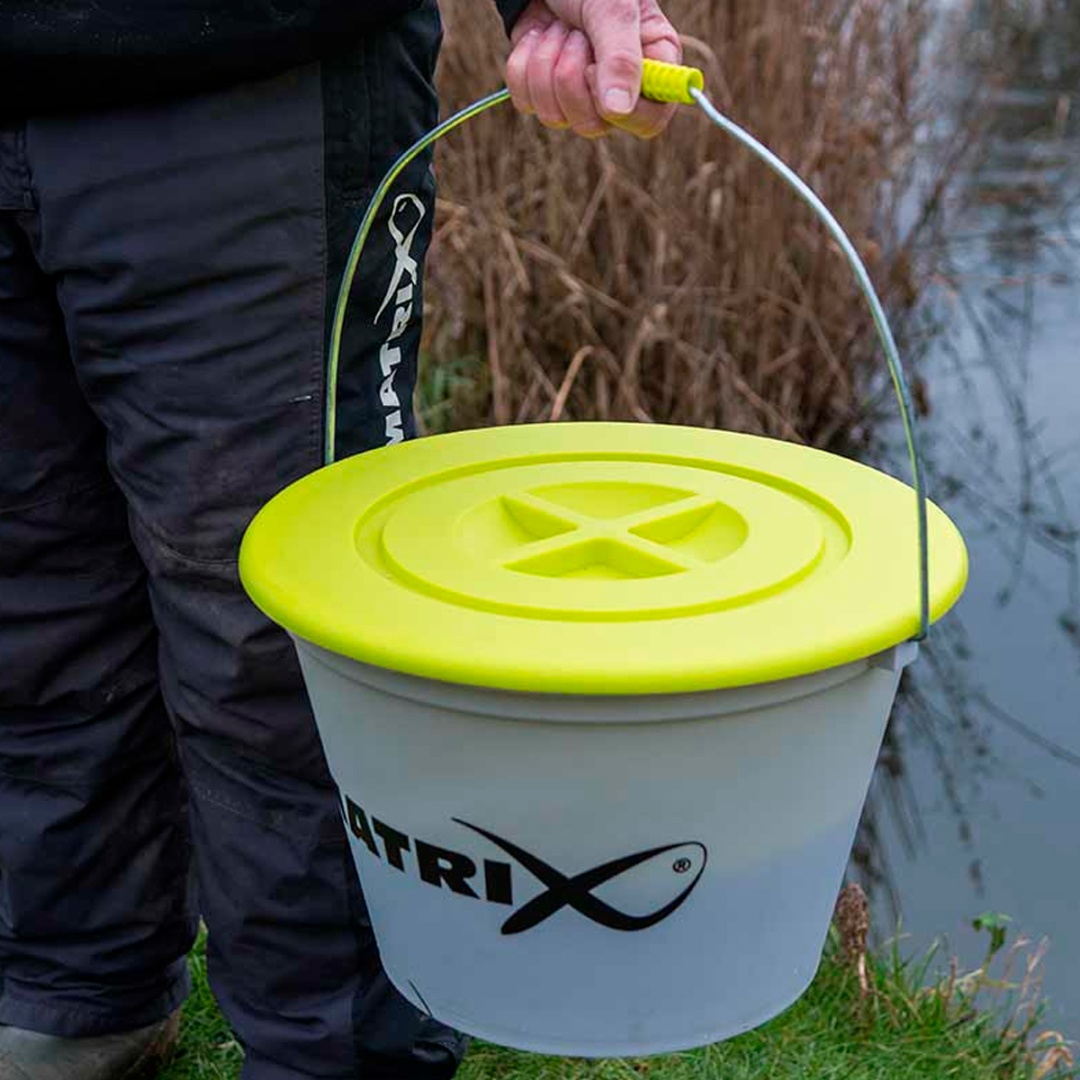 Matrix 17L Groundbait Bucket & Lid 