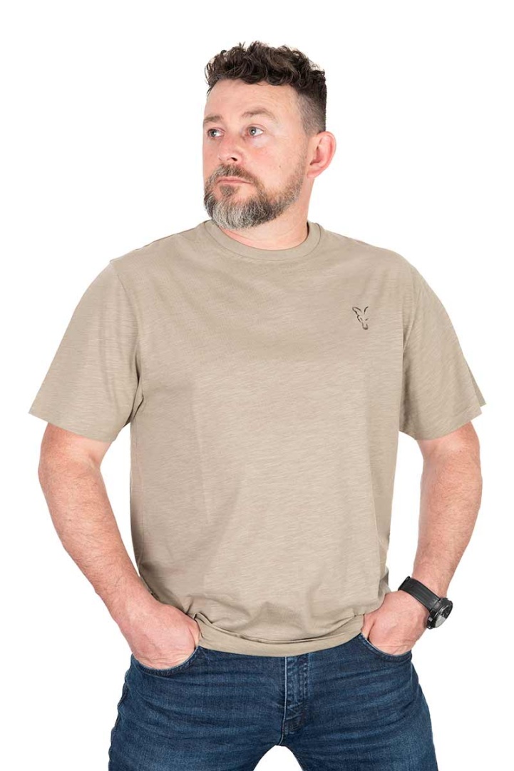 Fox LW Khaki Large Print T-Shirt